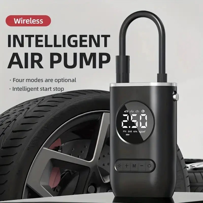 d Electric Tire Pump Handheld Wireless Digital Display